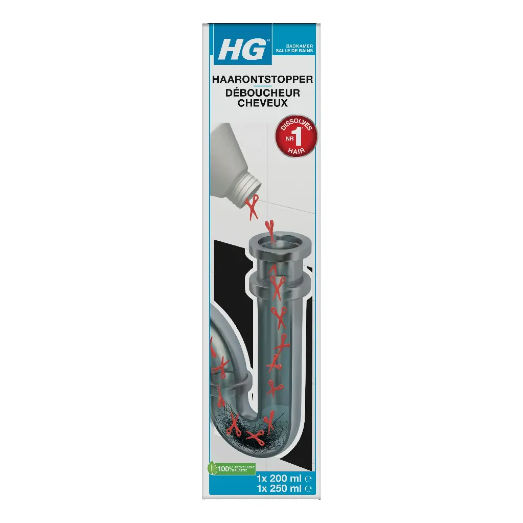 HG HAAR ONTSTOPPER 1X200ML +1X250ML