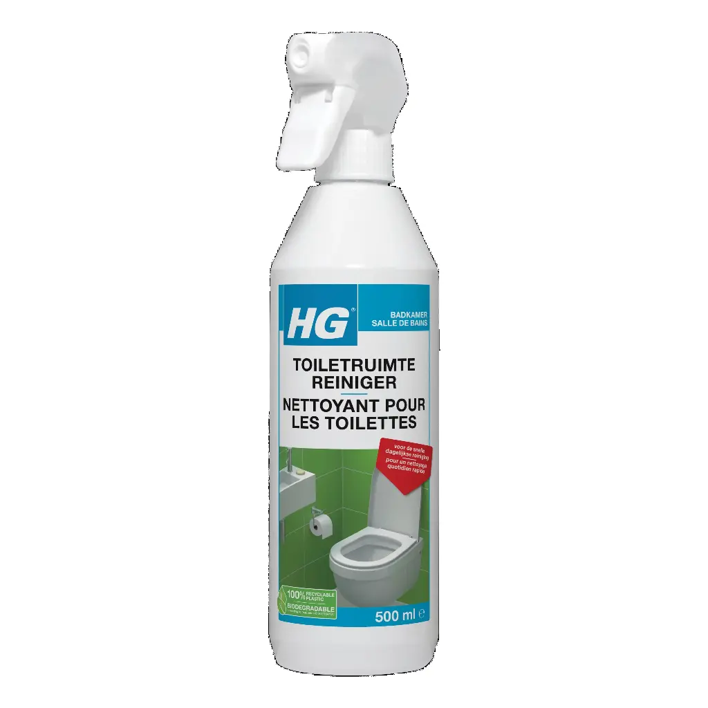 HG HYGIENISCHE TOILETRUIMTE REINIGER ALLEDAG SPRAY 500ML