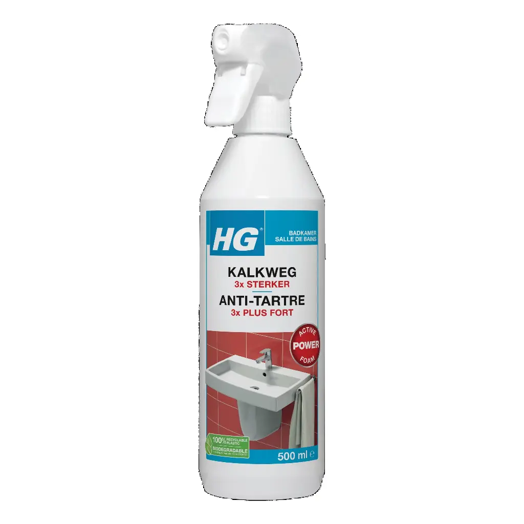 HG KALKWEG SCHUIMSPRAY SANITAIR 3X STERKER 500ML