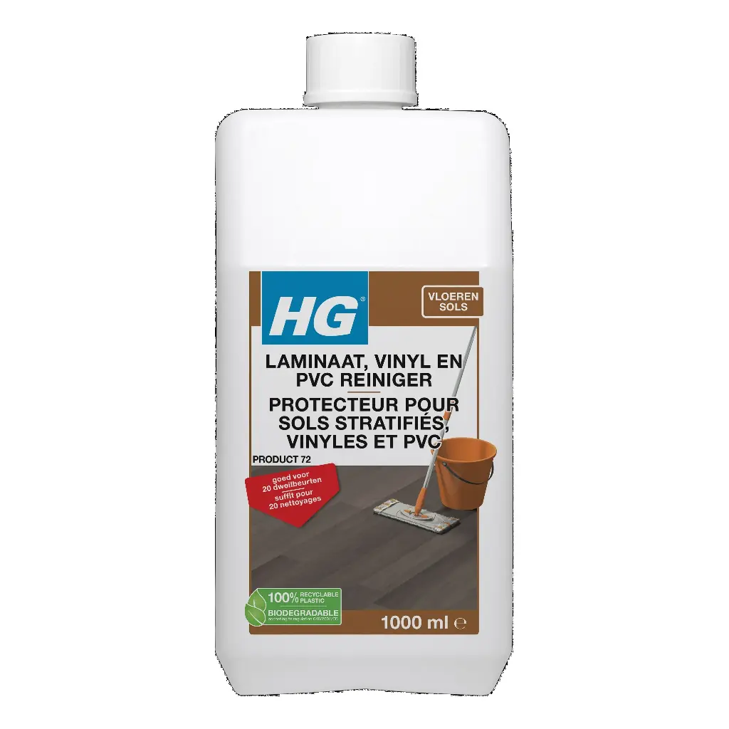 HG LAMINAAT, VINYL & PVC REINIGER ZONDER GLANS NR72