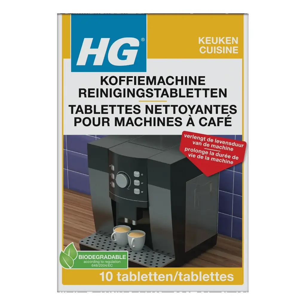 HG REINIGINGSTABLETTEN VOOR KOFFIEMACHINES S/10