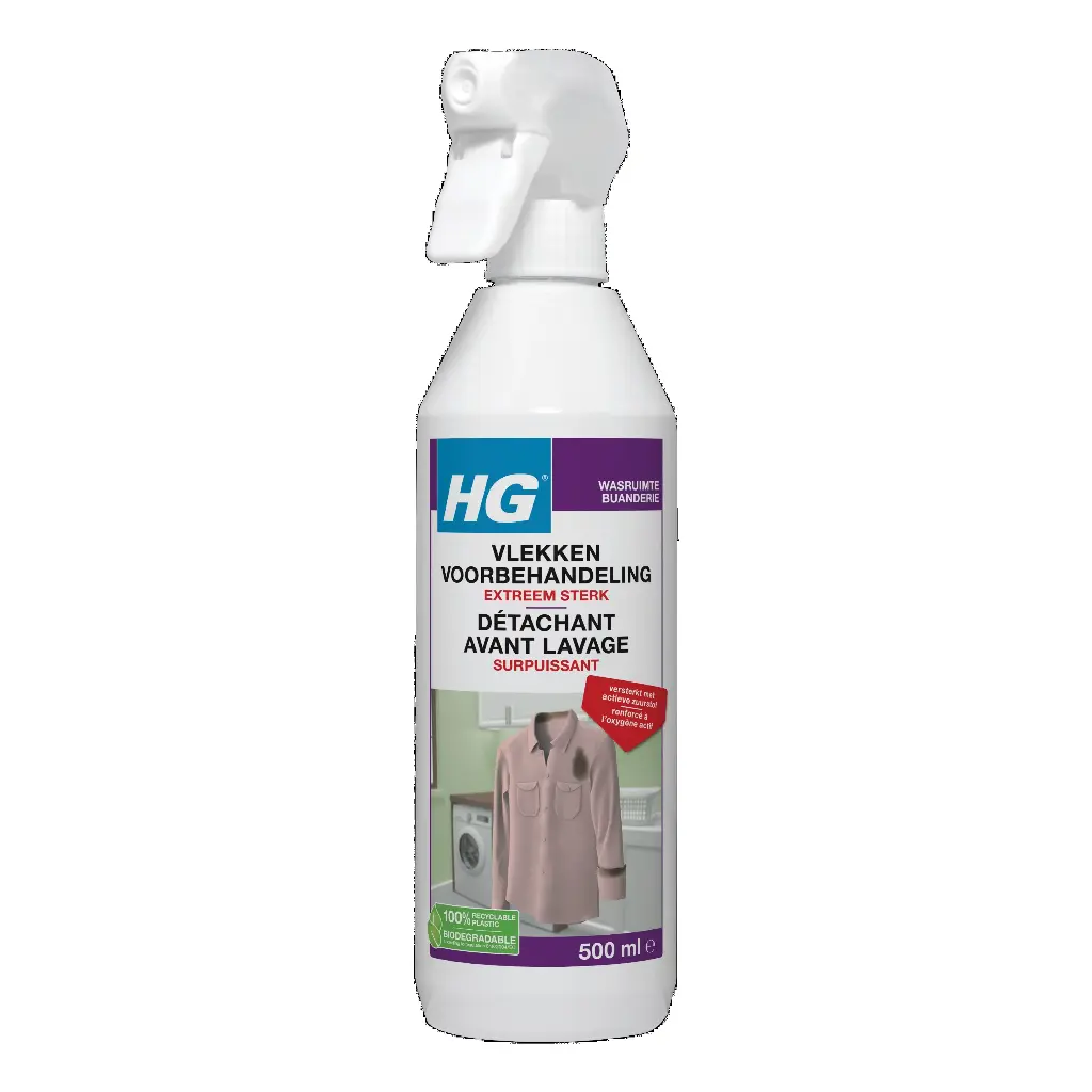 HG VLEK VOORBEHANDELING EXTRA STERK SPRAY 0.5L