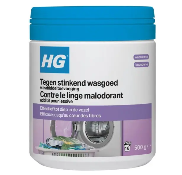 HG WASMIDDELTOEVOEGING TEGEN STINKEND WASGOED 500GR