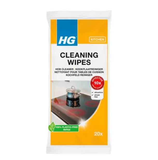 HG WIPES KOOKPLAATREINIGER S/20 -EINDE REEKS-