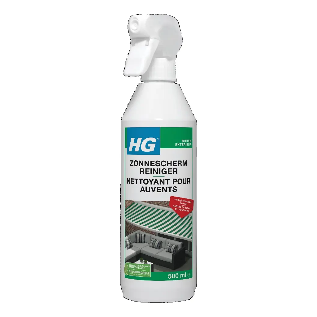 HG ZONNESCHERM- DEKZEIL -EN TENTEREINIGER 500ML