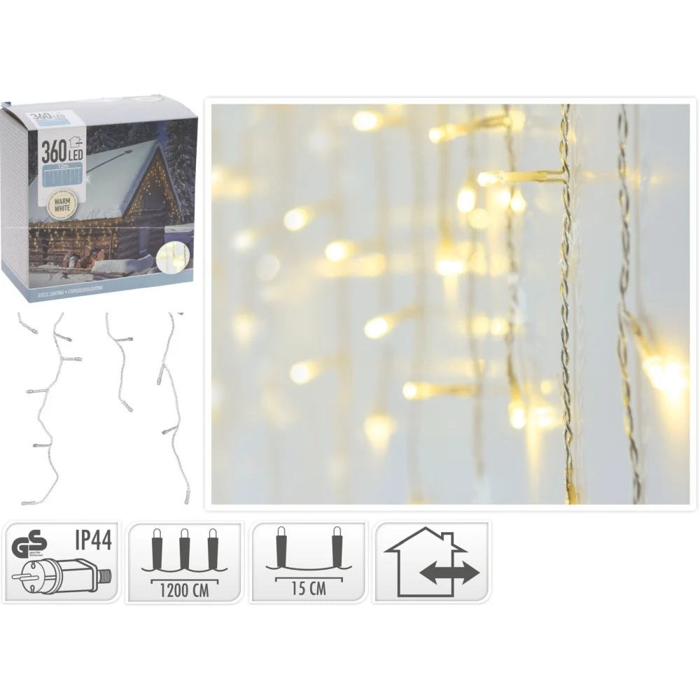 KVL BUI IJSLICHT SN:TRANSP. 12M 360LED 