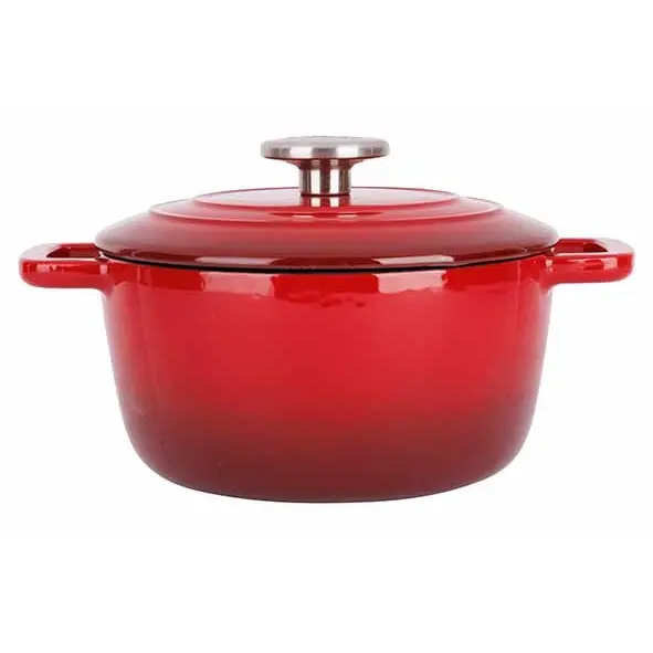 FONTESTIC KOOKPOT GIETIJZER M/D D20XH10,5CM 2.7L ROOD