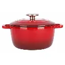 FONTESTIC KOOKPOT GIETIJZER M/D D20XH10,5CM 2.7L ROOD