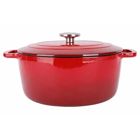 FONTESTIC KOOKPOT GIETIJZER M/D D28XH13CM 6.9L ROOD