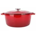 FONTESTIC KOOKPOT GIETIJZER M/D D28XH13CM 6.9L ROOD