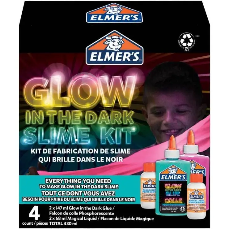 ELMERS SLIJM STARTPAKKET GLOW IN THE DARK