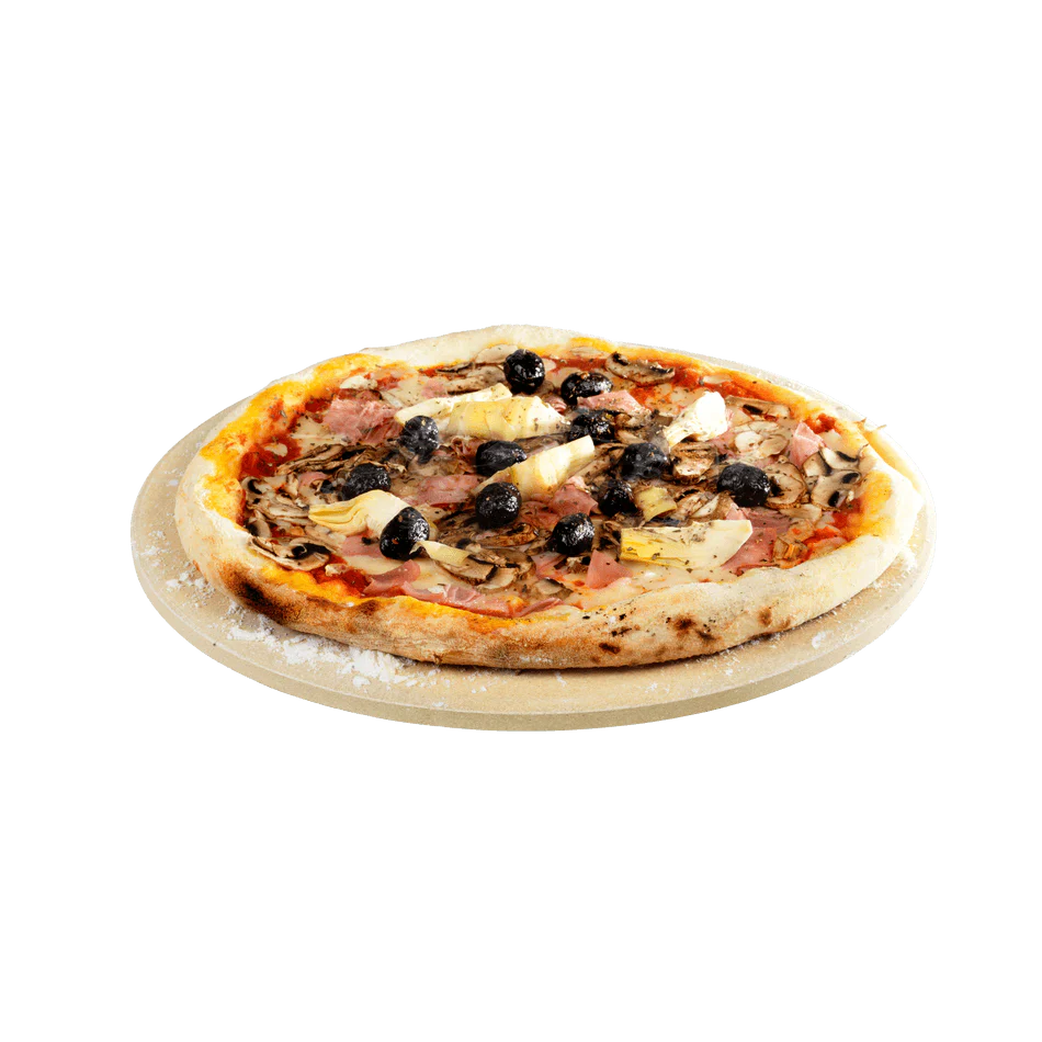 BARBECOOK PIZZAPLAAT DIA 36CM VUURVASTE KLEI