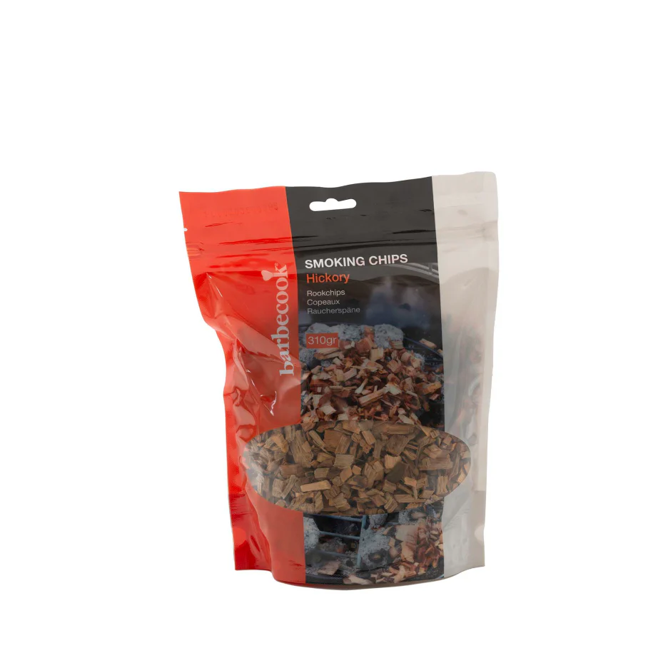 BARBECOOK ROOKCHIPS HICKORY 310GR VOOR ROOKOVEN GAS HOUTBBQ