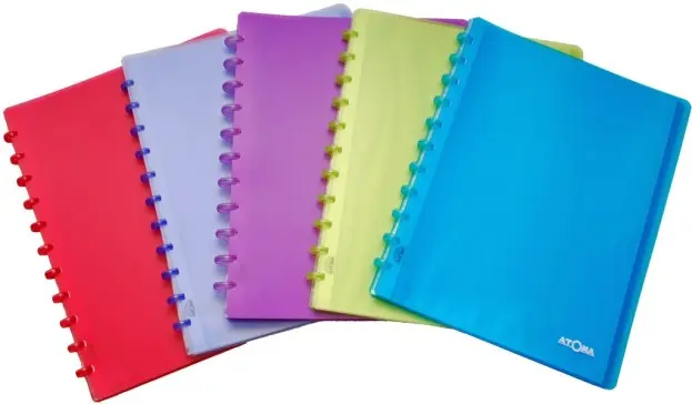 ATOMA PRESENTATIEMAP PP 40/80 TRANSP. KLEUR ASS5