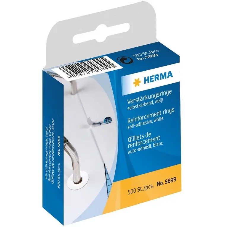 HERMA VERSTERKINGSRINGEN 500ST WIT