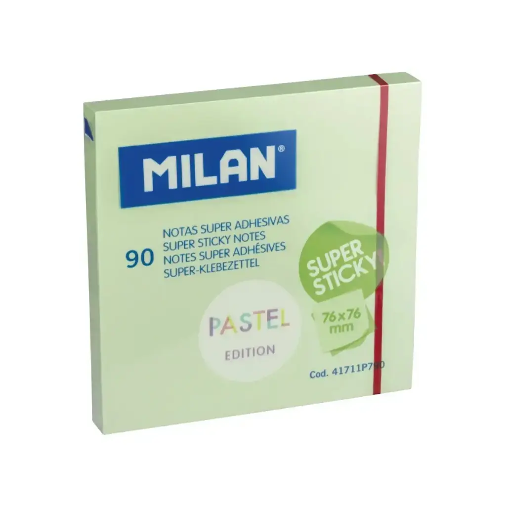 MILAN KLEEFBLAADJES 90VEL 76X76MM PASTEL
