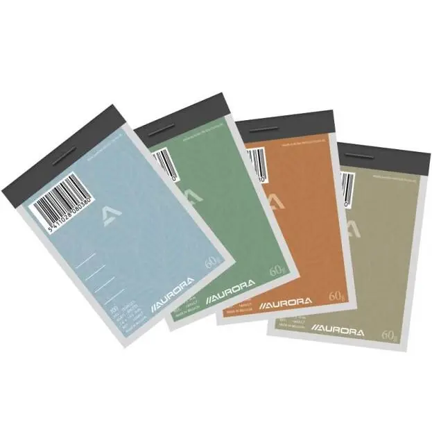 NOTITIEBLOK HART 74X105MM GELIJND WIT