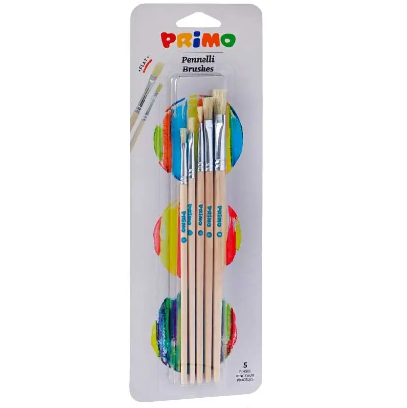 PRIMO PENSELEN PLAT 5STUKS