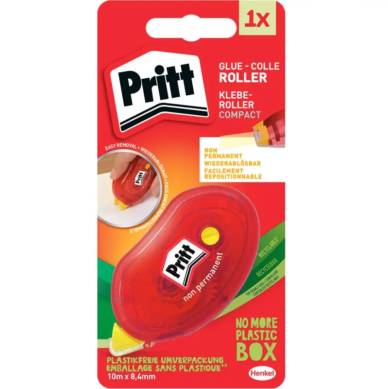 PRITT LIJM ROLLER NON PERMANENT 8.4MM X10M