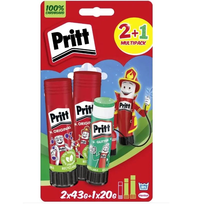 PRITT STICK 43GR 2+1 NEON GRATIS