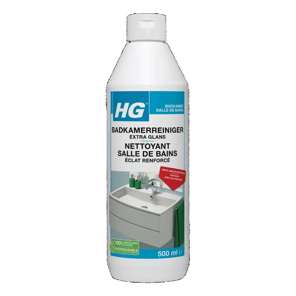 HG BADKAMERREINIGER EXTRA GLANS 500ML