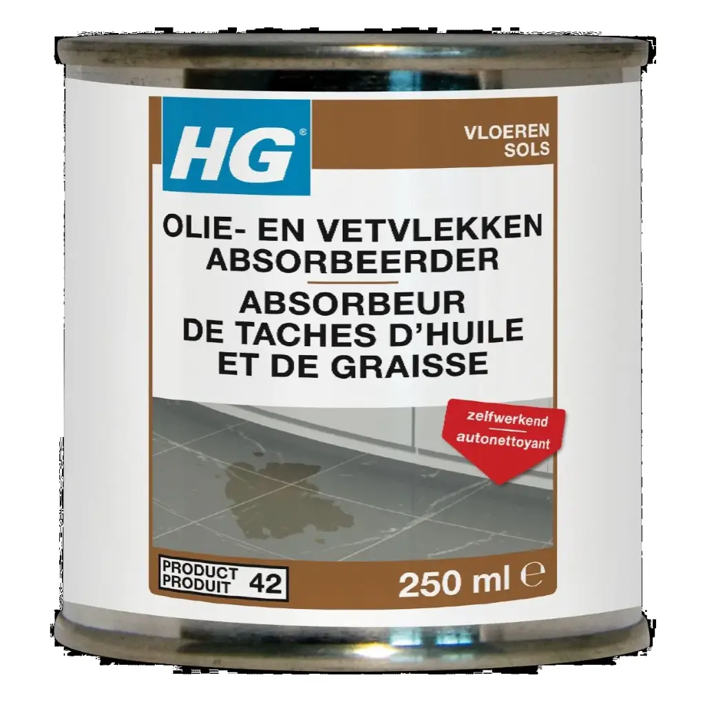 HG OLIE -EN VET ABSORBER TEGELS 250ML