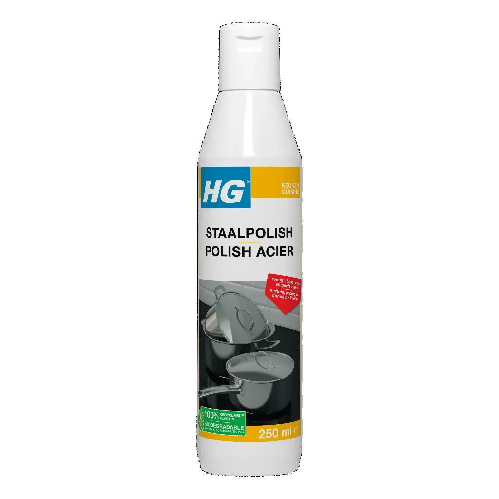 HG STAALPOLISH KEUKEN 0.25L