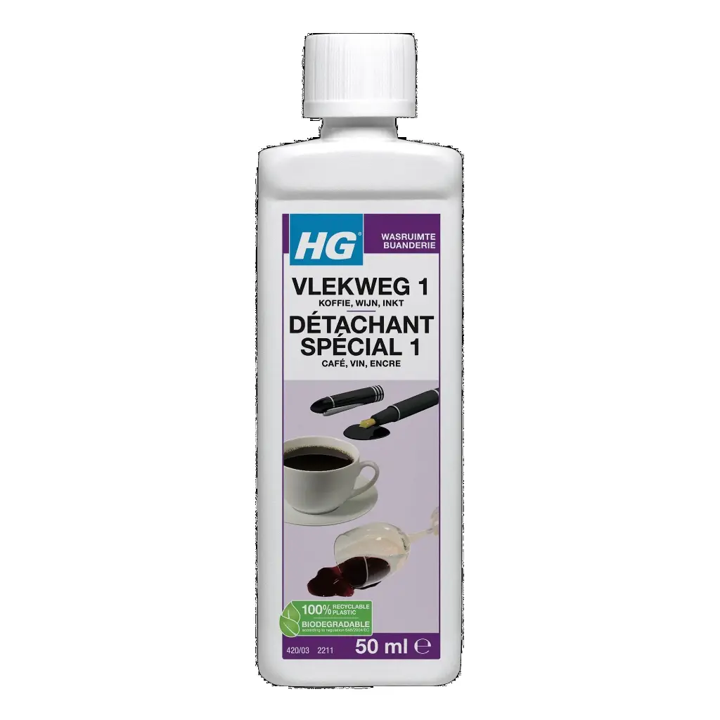 HG VLEKWEG 1 (KOFFIE) TEXTIEL 50ML