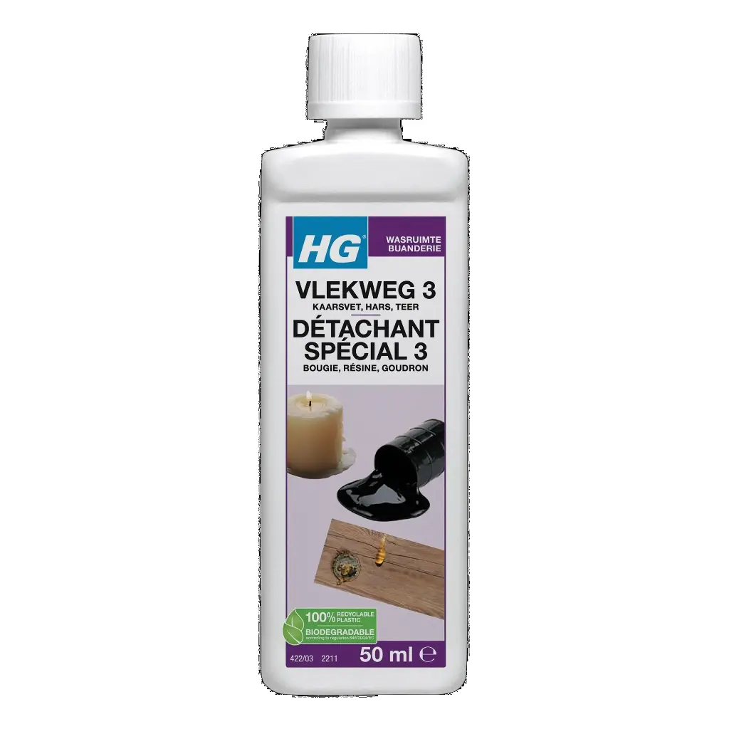 HG VLEKWEG 3 (KAARSVET) TEXTIEL 50ML