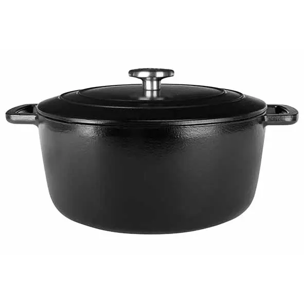 FONTESTIC KOOKPOT GIETIJZER M/D D28XH13CM 6.9L ZWART