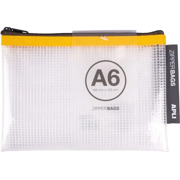 TASJE ZIPPER A6