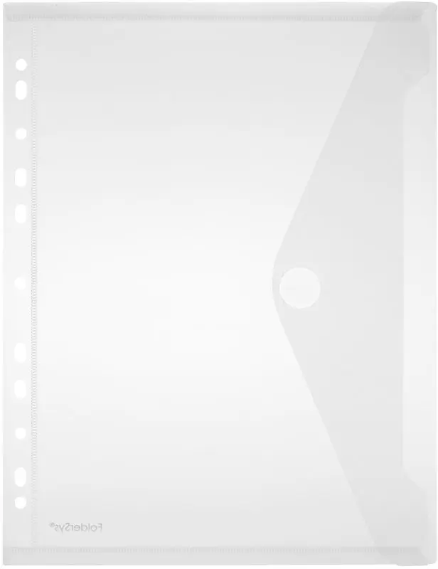 ENVELOP PP A4 MET VELCROSLUITING VOOR RINGMAP