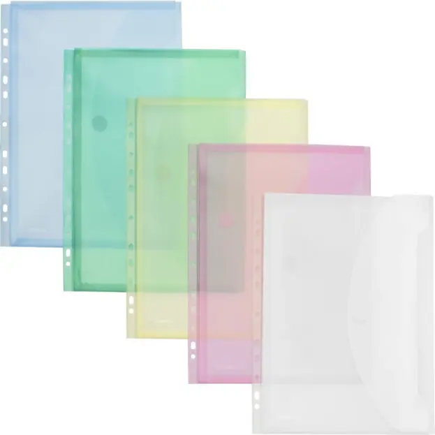 ENVELOP PP A4 VOOR RINGMAP 11-GAATS MET BALG EN VELCROSLUITING