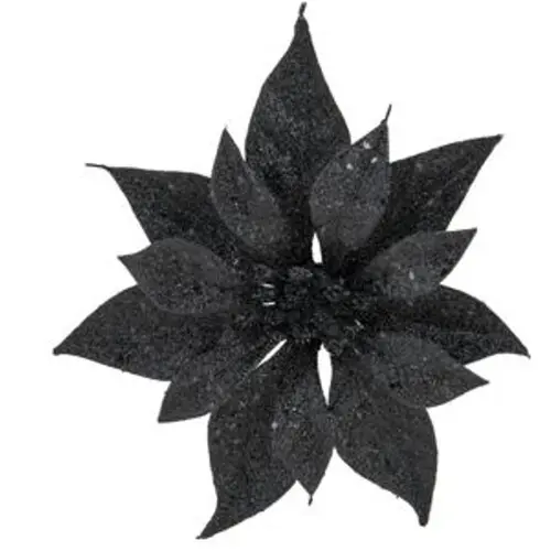 KERST KNIJPER KUNSTSTOF KERSTROOS D18CM GLITTER