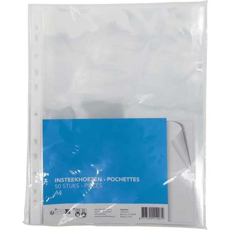 SHOWTASSEN A4 80MICRON 50ST CLEAR