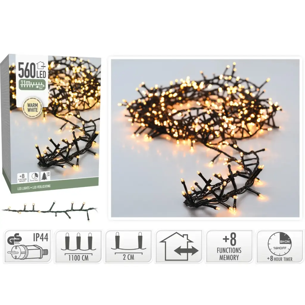 KVL BUI MICROCLUSTER SN:GROEN 11M 560LED 8F TIMER 