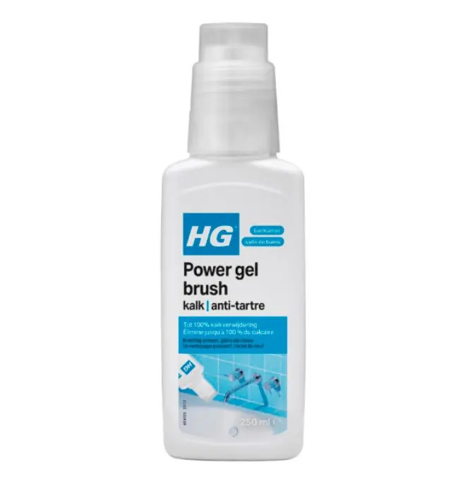HG POWER GEL BRUSH KALK 250ML