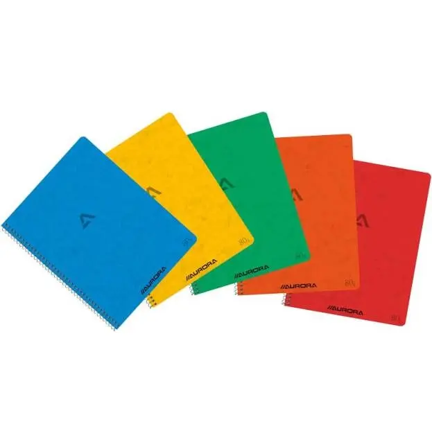 SCHRIFT SPIRAAL KARTON COVER A5 60VEL KLEUR ASS5