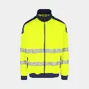 HEROCK SWEATER INIGO HI-VIS GEEL/MARINE
