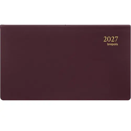 AGENDA OMNIPLAN SPIRAAL 9X16CM BORDEAUX