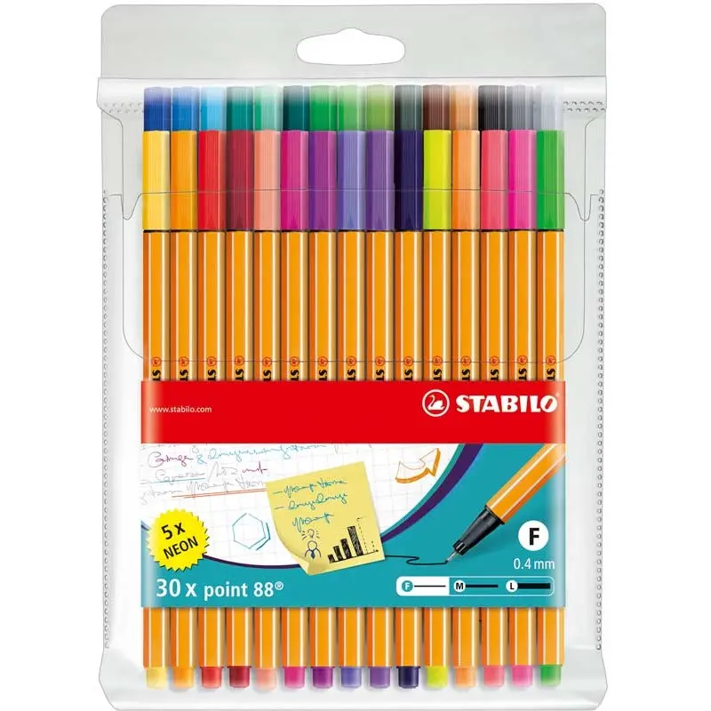 STABILO FINELINER POINT 88 30ST -LOT-