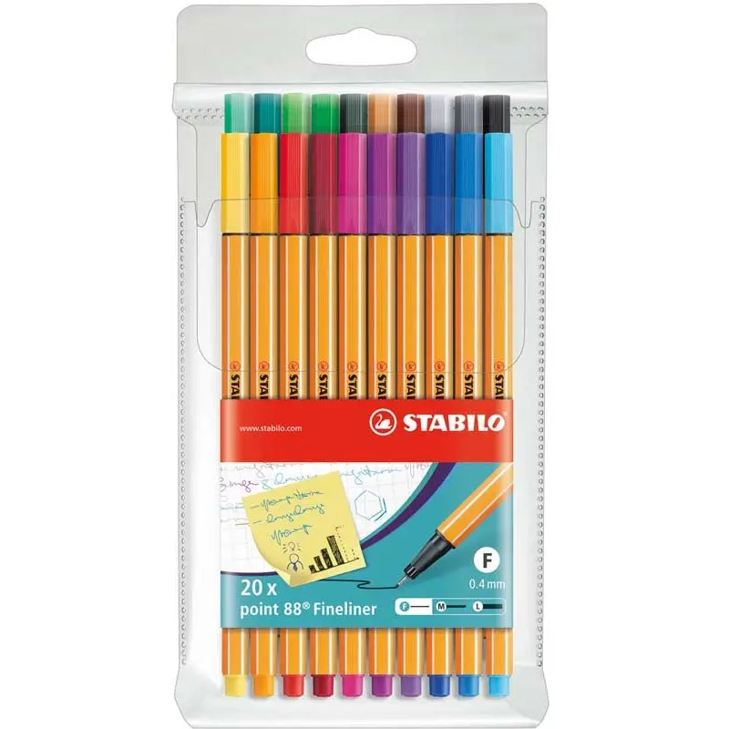 STABILO FINELINER POINT 88  20ST -LOT-