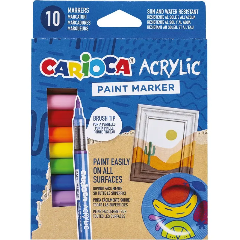 CARIOCA VERFSTIFTEN ACRYL 10ST