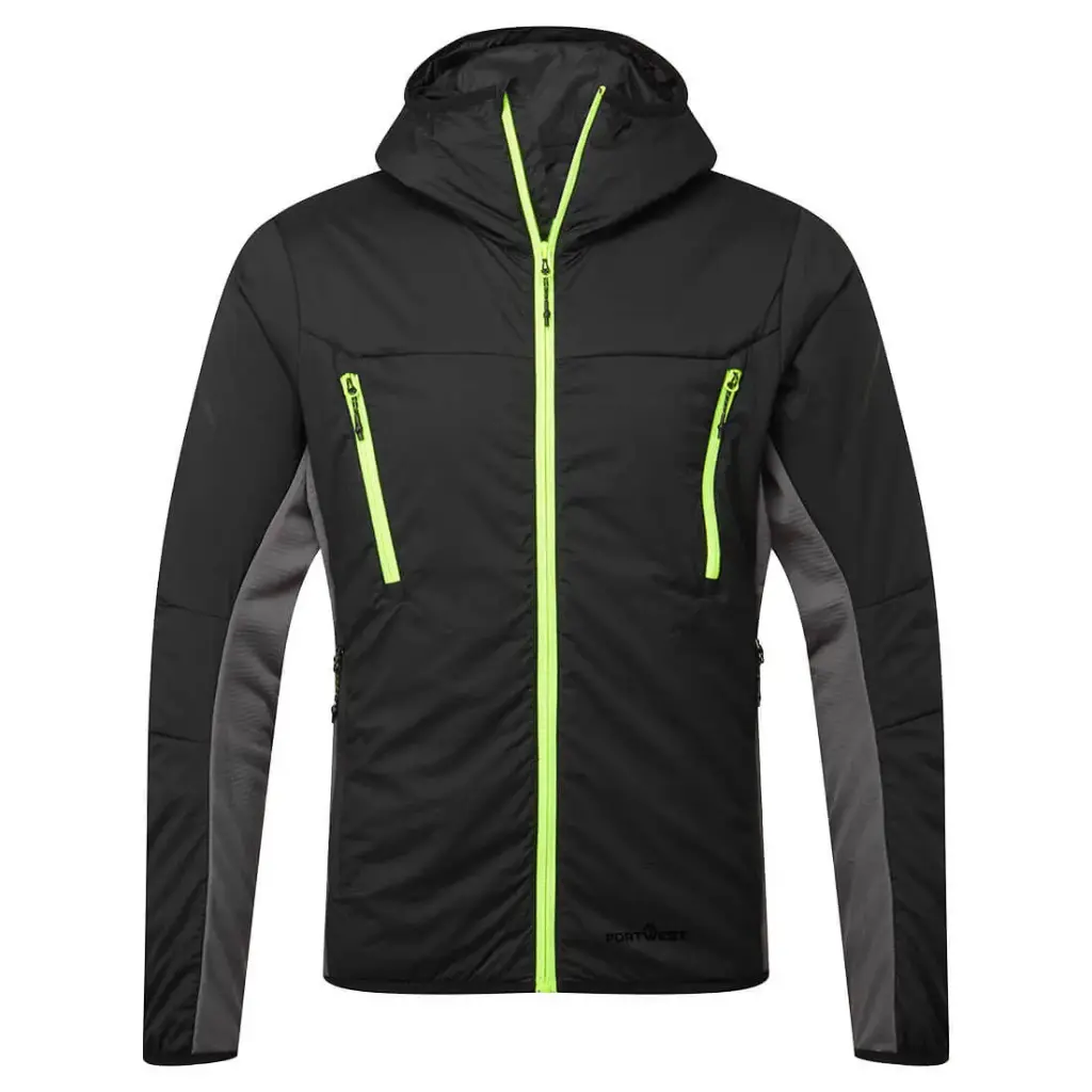 PORTWEST EV4 INSULATED HYBRID JACKET BLACK