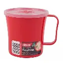 DECOR SOEPBEKER 450ML M/HV 10.7XH10.6CM ROOD -F-