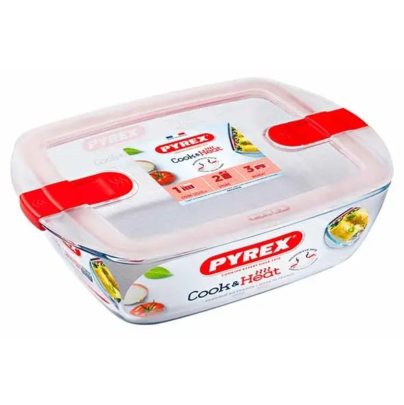 PYREX COOK & HEAT OVENSCHOTEL RH 1.1L DEKSEL KUNSTSTOF