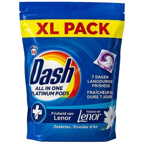 DASH WASMID. PODS 4IN1 PLATINUM 44ST ZEEBRIES