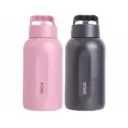 DECOR GEISOLEERDE DRINKFLES IDW XXL RVS 2L ROOS/ZWART ASS2