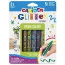 CARIOCA GLITTERLIJM 6ST BASISKLEUREN