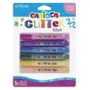 CARIOCA GLITTERLIJM 6ST PARELKLEUREN